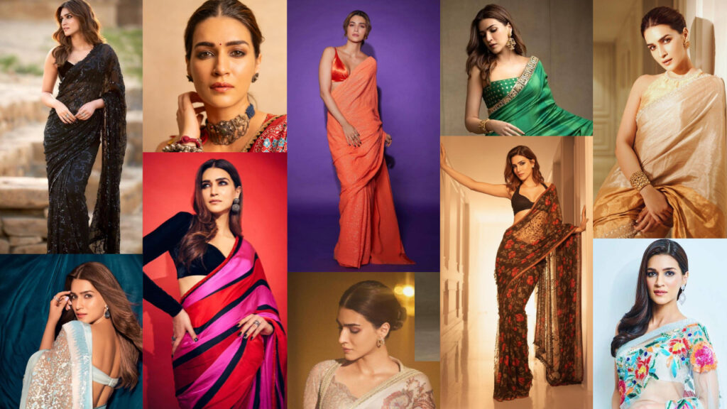 Kriti Sanon Saree Looks - Featured Image Collage